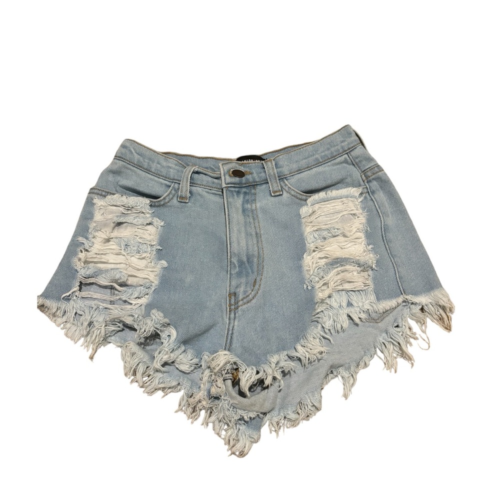 Fashion nova frayed Jean shorts